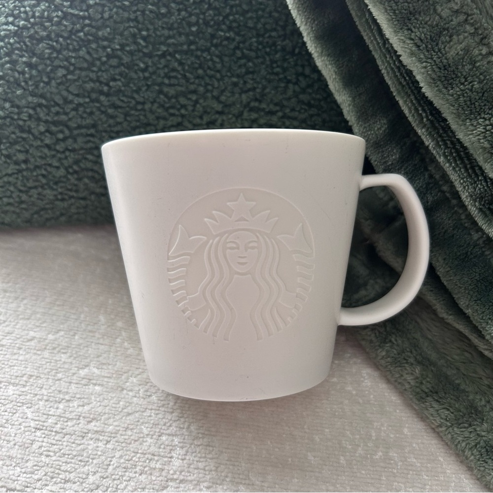 Starbucks 2015 Siren Logo Embossed Ceramic Mug - Tall